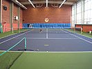 TK Sparta Prague - reconstruction of a tennis hall, portable tennis surface