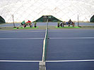 Bratislava - Herstellung und Montage der Vier-Hüllenhalle, Tennisbelag